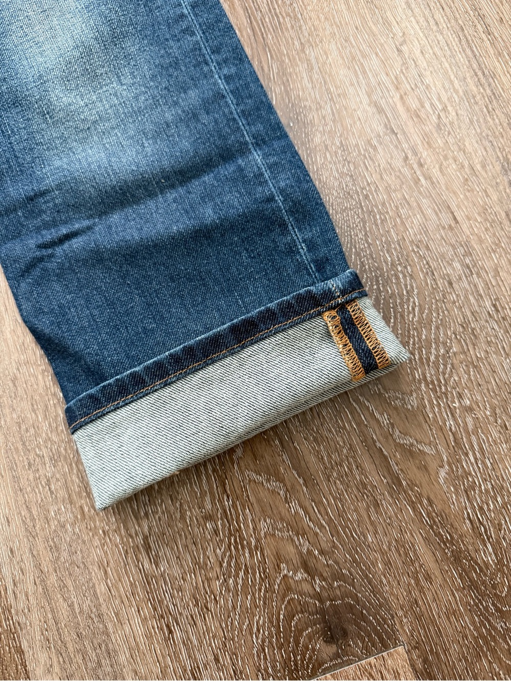 Vintage Y2K Gucci Blue Washed Slim Straight Jeans - Picture 8 of 9